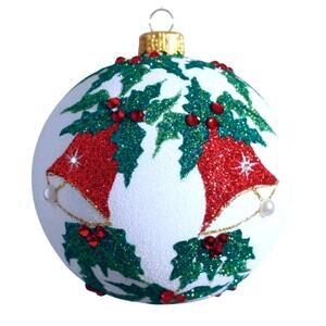THOMAS GLENN I Heard The Bells Christmas Ornament Bergdorf Goodman Holiday NEW